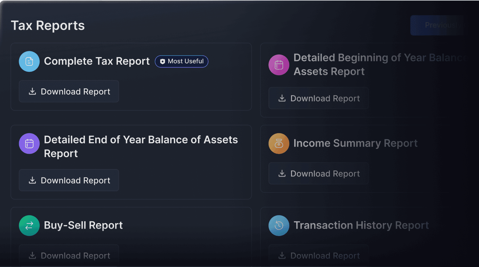 IRS-ready tax report product demo