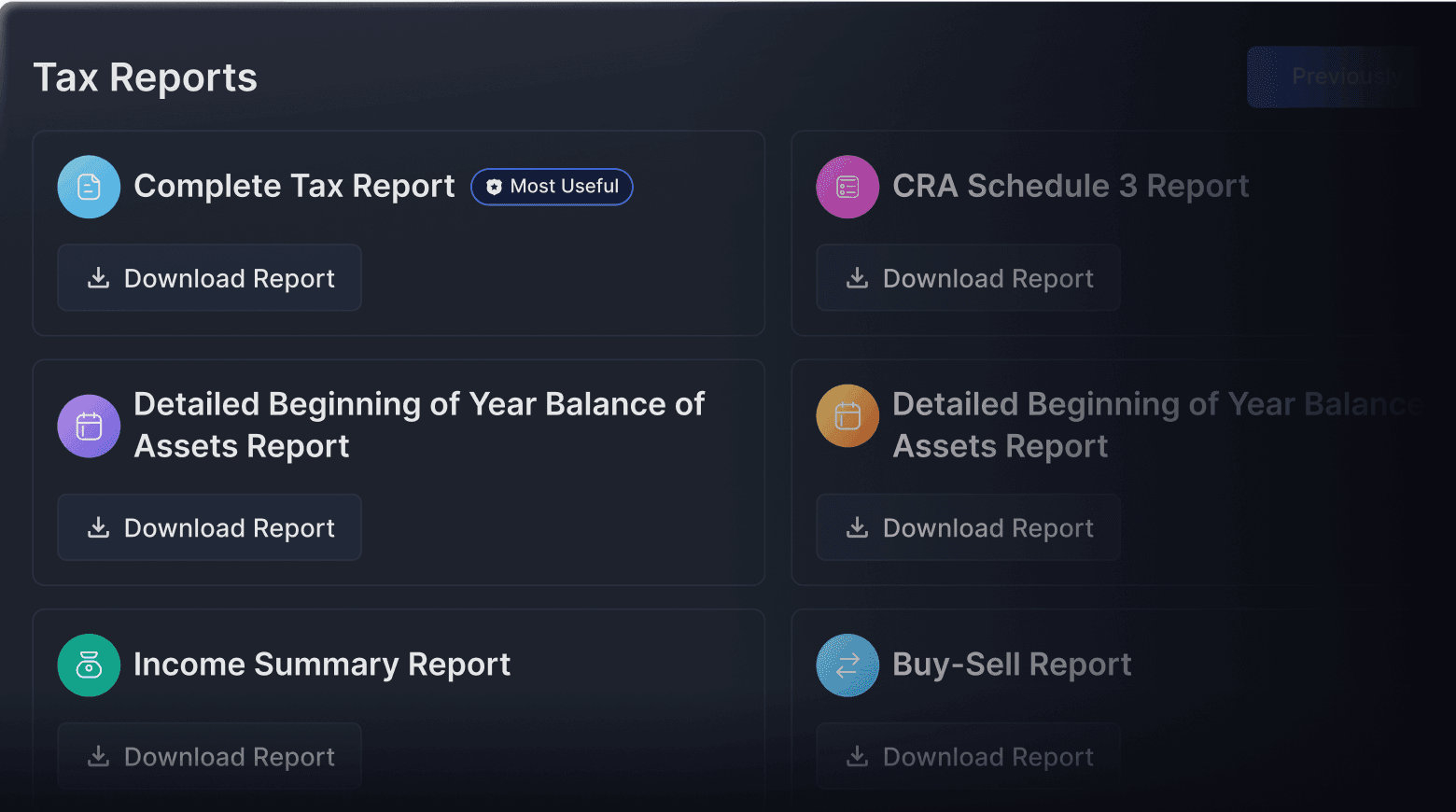 IRS-ready tax report product demo