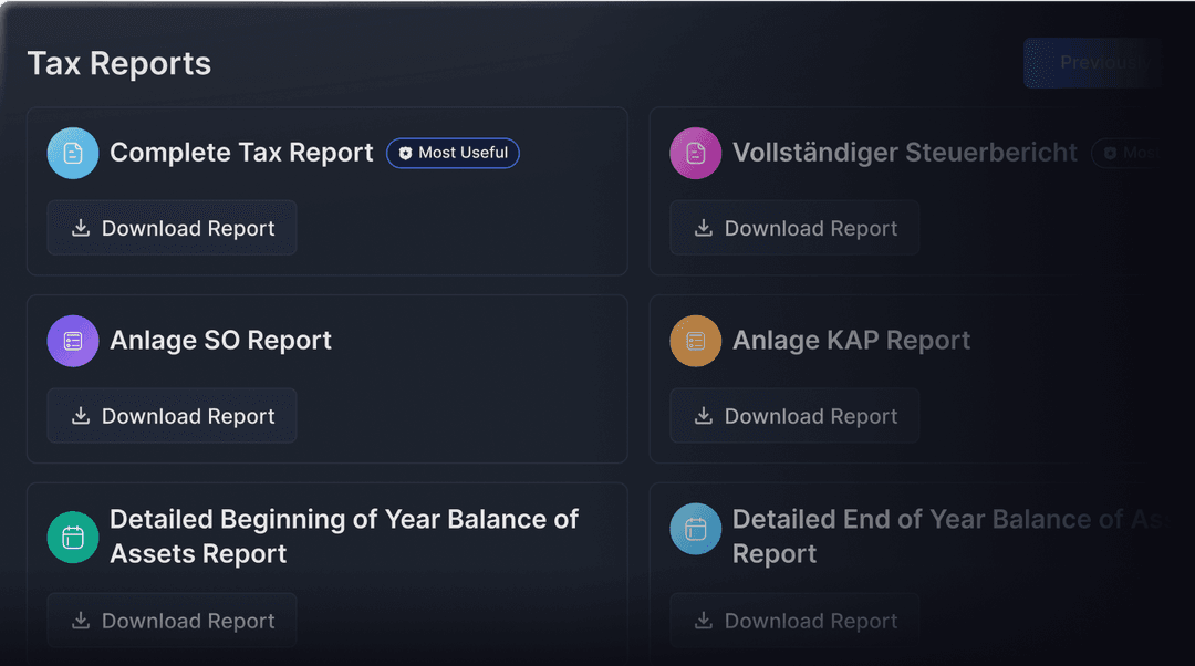 Finanzamt-Ready Reports