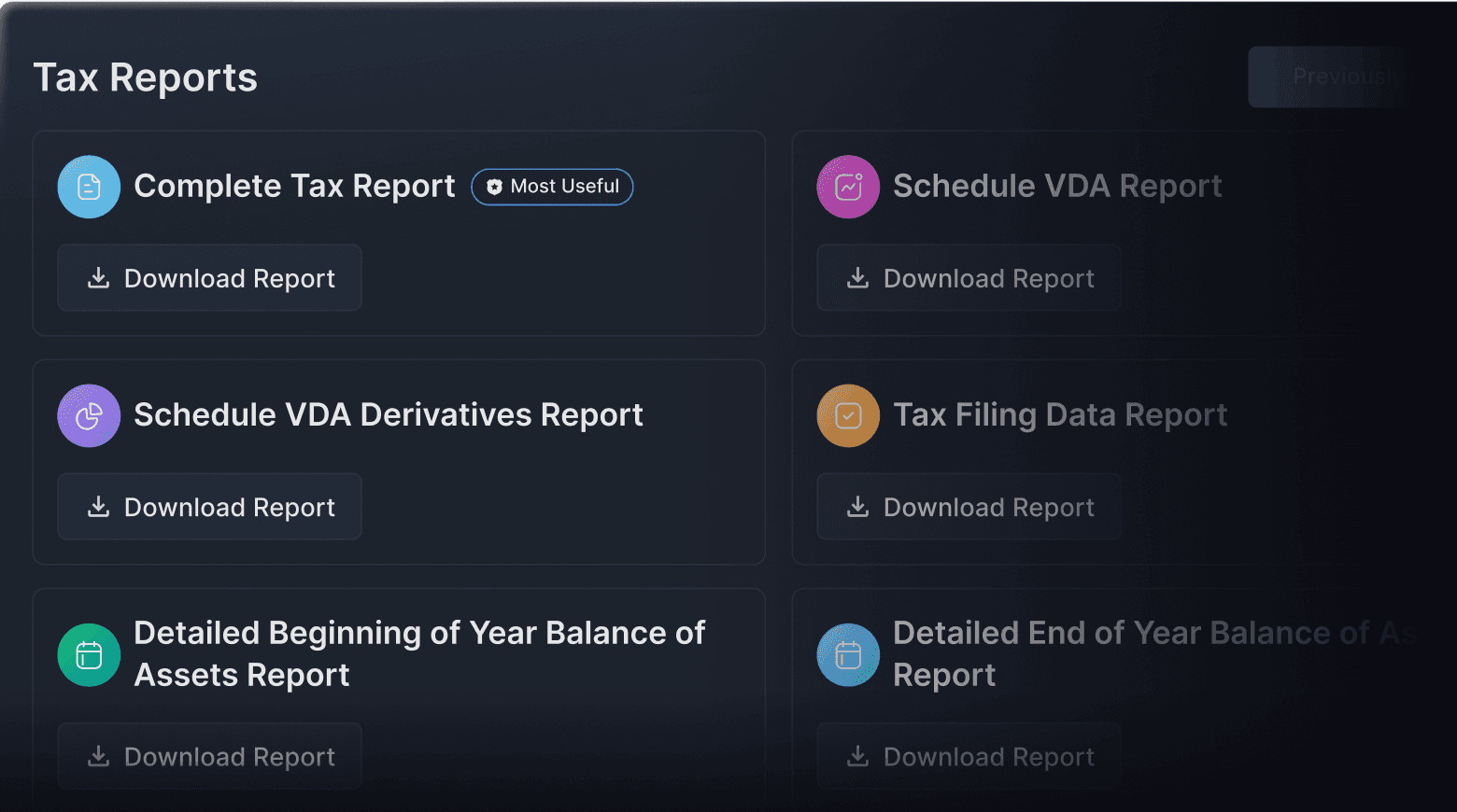 IRS-ready tax report product demo