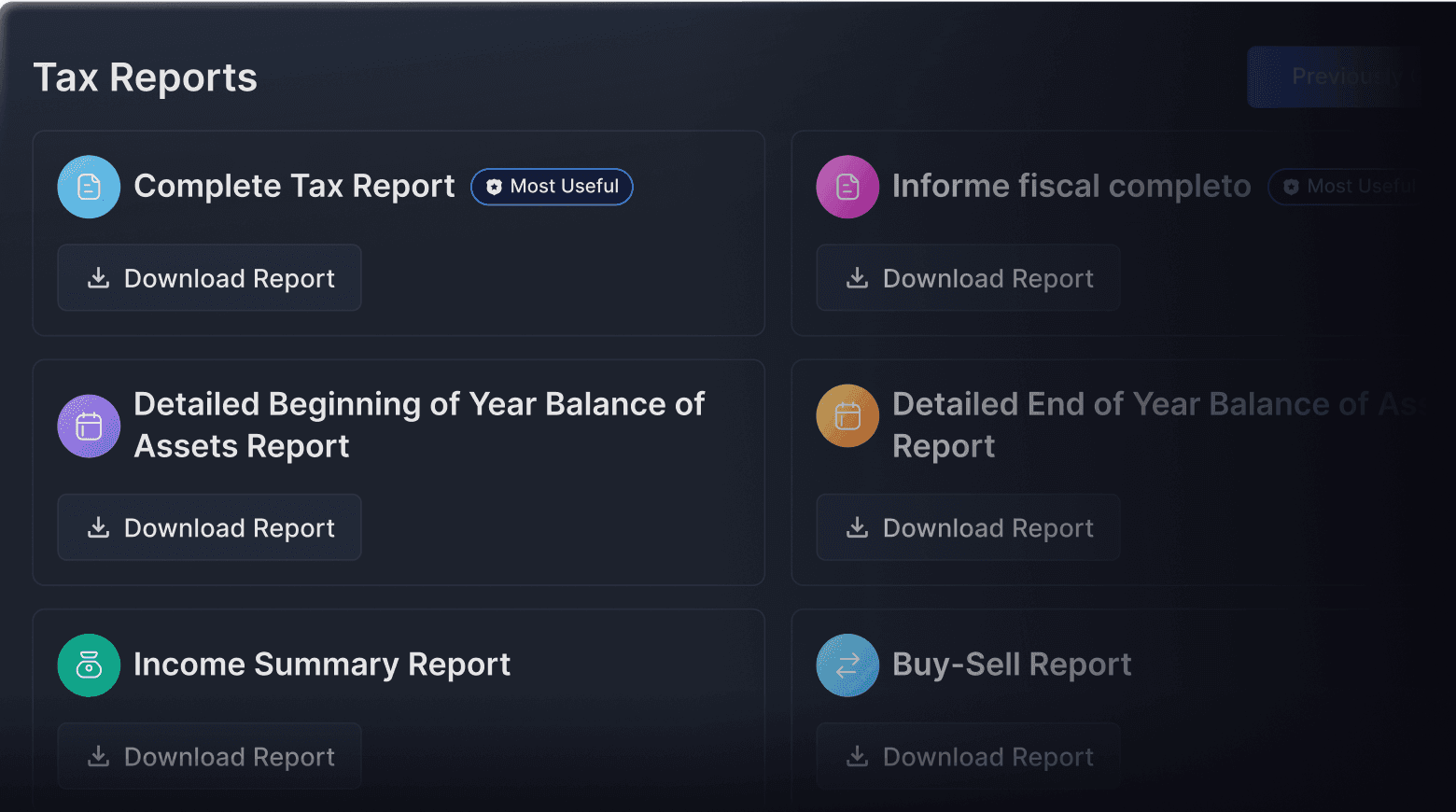 IRS-ready tax report product demo