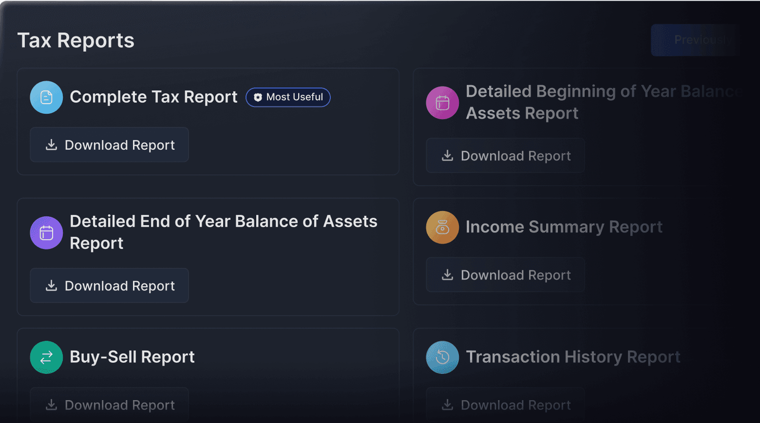 IRS-ready tax report product demo